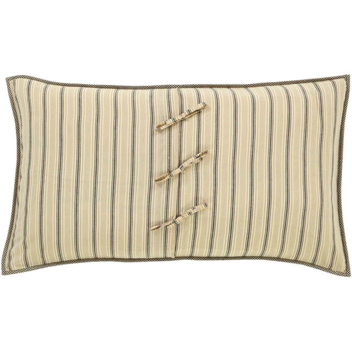 VHC Brands Sawyer Mill Ticking Stripe Sham - Thumbnail 2