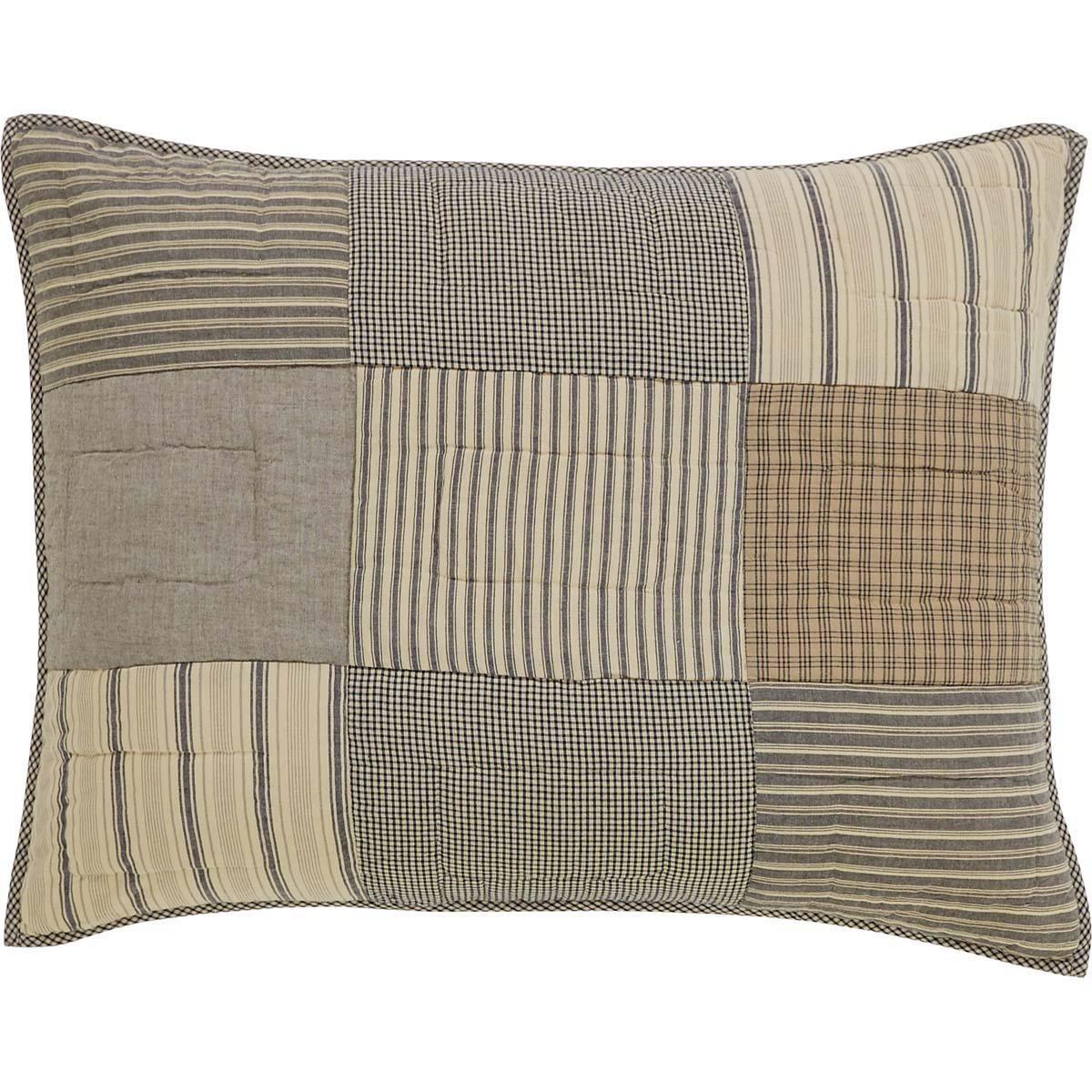 VHC Brands Sawyer Mill Ticking Stripe Sham - Thumbnail 3