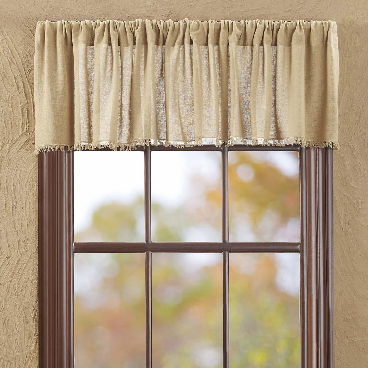 tobacco cloth valances Fringed Valance | Country Curtains | Nana's Farmhouse This beautiful Fringed Tobacco Cloth Valance Curtain is sure to add a fresh touch to your room VHC Brands Tobacco Cloth Fringed