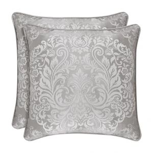 La Scala Silver 20" Square Pillow - 846339085567