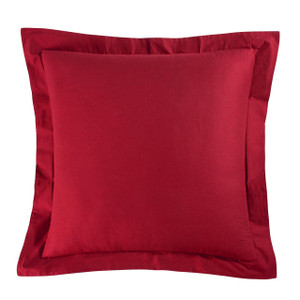 Solid Red Euro Sham - 008246545750