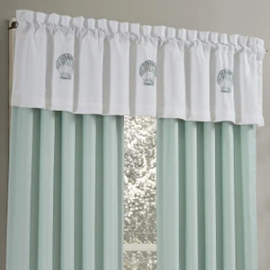 Water's Edge Aqua straight Valance - 846339098406