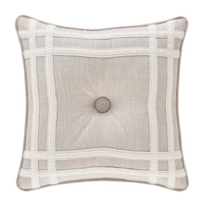 Lauralynn Beige 18" Square Pillow - 193842103609