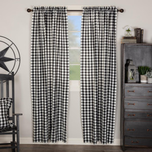 Annie Buffalo Black Check Curtains - 840528164910