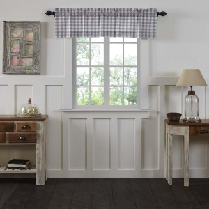Annie Buffalo Grey Check Valance - 840528165207