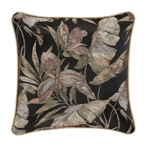 Martinique Black 20" Square Pillow - 193842107720