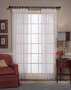 Emelia Pinch Pleat Sheer Voile  Curtain - #REF!