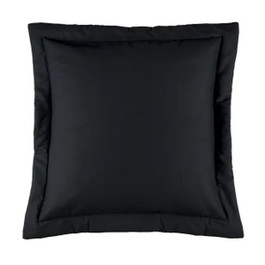 Bangla Solid Black Euro Sham - 013864125918