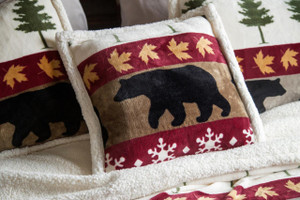 Tall Pine Rustic Cabin Pillow - 357311279862