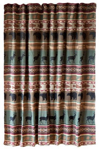 Skagit River Rustic Cabin Shower Curtain - 357311333212
