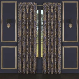 Woodstock Indigo Curtain Pair - 193842112779
