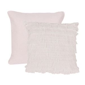 Pink Paisley Eyelet Pillow - 890830103350