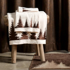 Clearwater Pines Towel Set of Two  with Embroidered - 813654029477