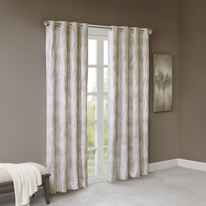 Victorio Jacquard Grommet Blackout Curtain - 865691240988