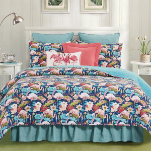 Flamingo Lagoon Quilt Collection -