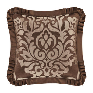 Surano Copper 20" Square Embellished Pillow - 193842123010