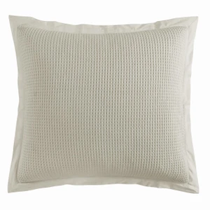 Waffle Weave Light Tan Euro Sham - 840118805391