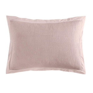Waffle Weave Blush Sham Pair - 840118813136