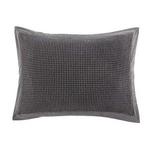 Waffle Weave Slate Sham Pair - 840118804493
