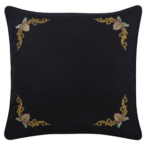 Stefania Black Euro Sham - 193842126288