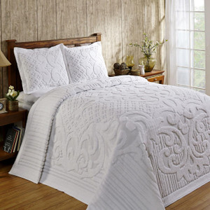 Ashton White Bedspread - 840053026684