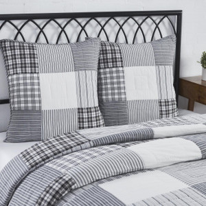 Sawyer Mill Black Quilted Euro Sham - 810055899791