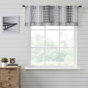 Sawyer Mill Black Patchwork Valance - 840233900018