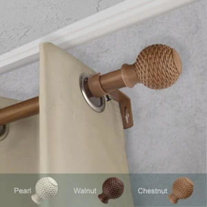 Bala Faux Wood Curtain Rod - 194367206431