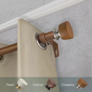 Nuno Faux Wood Curtain Rod - 194367205533