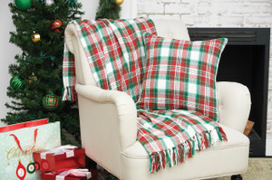 Carter Christmas Plaid Throw - 008246309406