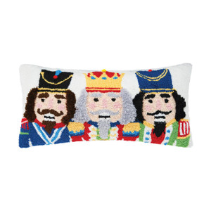 Nutcracker Trio Hooked Pillow - 008246702429