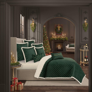 Casey Sherpa Evergreen Bedding Collection -