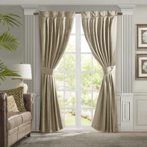 Avignon Champagne Pleated Curtain - 221642189544