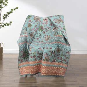 Audrey Turquoise Throw - 636047423856