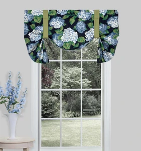 Summerwind Blue Tie Up Valance - 013864138109