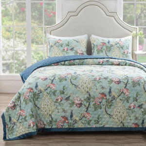Pavona Jade Quilt Set - 636047434227