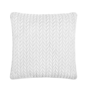 Cayman White 20" Quilted Pillow - 193842139615