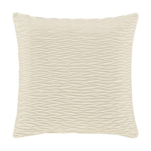 Townsend Ripple Ivory 20" Square Pillow Cover - 193842137604