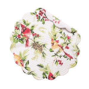 Ruby Cardinal Round Placemat Set of 6 - 008246357230