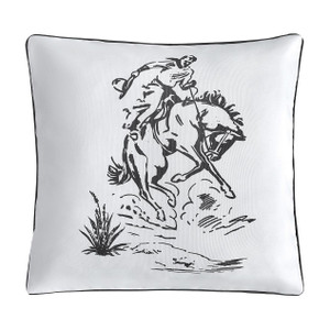 Ranch Life Indoor/Outdoor Bronc Rider Pillow  set of Two - 840118818605