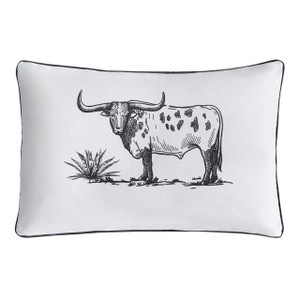 Ranch Life Indoor/Outdoor Steer Pillow  set of Two - 840118818612