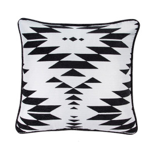 Amelia Black & White Aztec Jacquard Euro Sham - 819652022663
