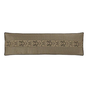 Bolero Black And Gold Bolster Pillow - 193842148020