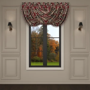 Cerino Chocolate Waterfall Valance - 193842147757