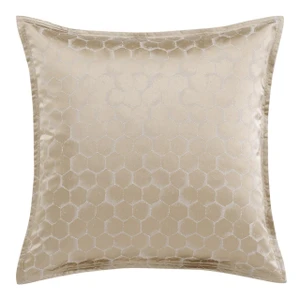 Honeycomb Light Gold Euro Sham - 840118821001