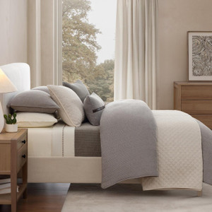 Chenille Herringbone Taupe Duvet Cover Set - 840118819770