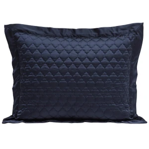 High Shine Satin Navy Sham Pair - 840118811859