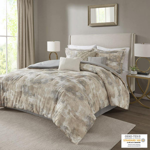 Beacon 7 Piece Textured Cotton Blend Comforter Set - 086569496751