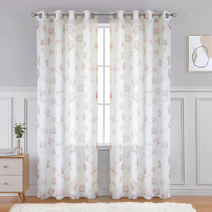 Magnolia Light Filtering Grommet Curtain Panel - 069556592117