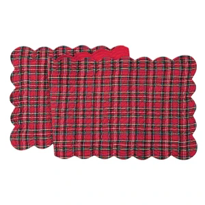 Red Plaid Table Runner - 008246426592